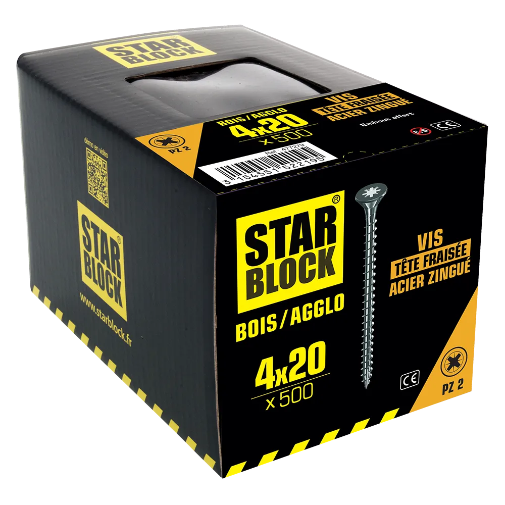 packaging-3154551522195-vis-boisagglo-pz-4×20-tete-fraisee-pz-acier-zingue-starblock