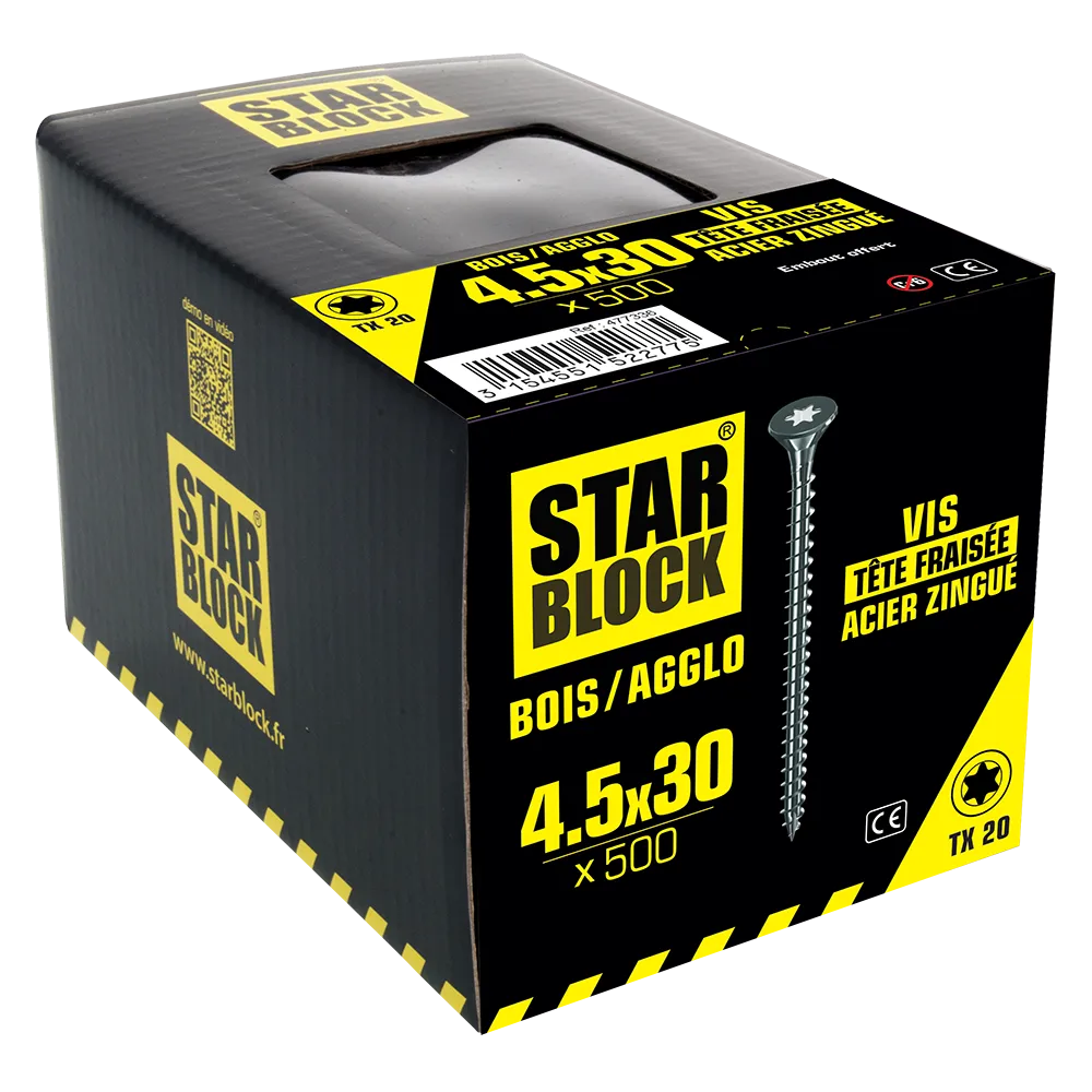 packaging-3154551522775-vis-boisagglo-tx-4-5×30-tete-fraisee-tx-acier-zingue-starblock