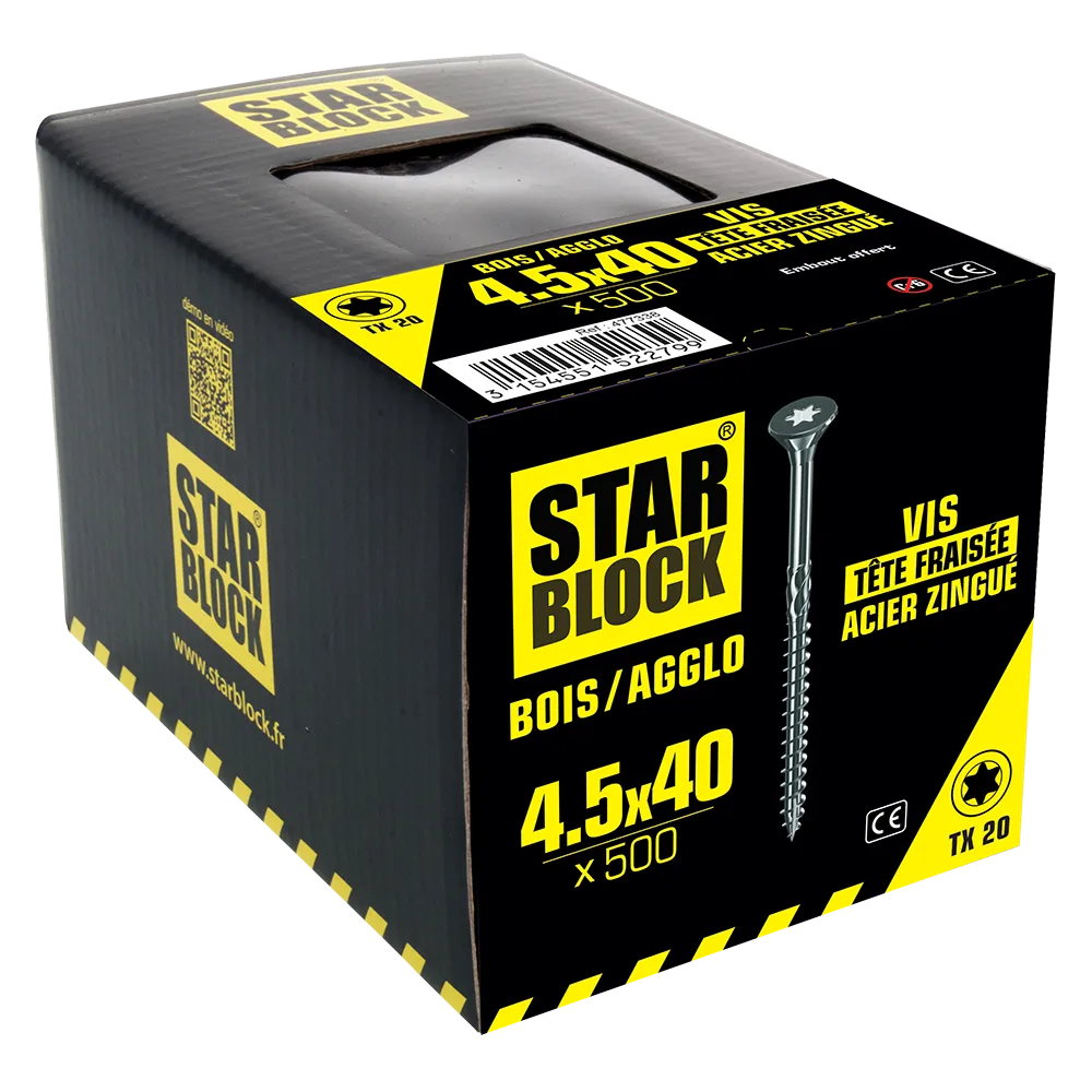 packaging-3154551522799-vis-boisagglo-tx-4-5×40-tete-fraisee-tx-acier-zingue-starblock