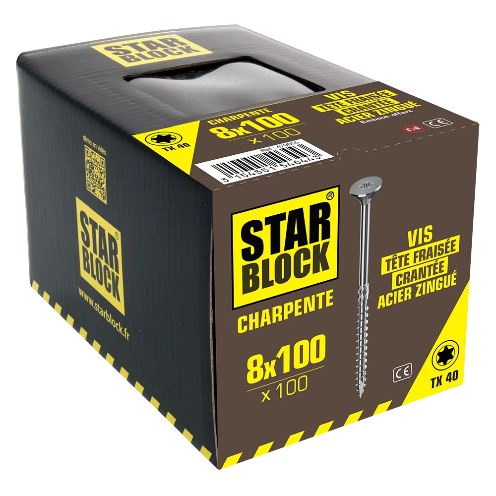 packaging-3154551546443-vis-charpente-tf-8×100-tete-fraisee-crantee-tx-acier-zingue-starblock