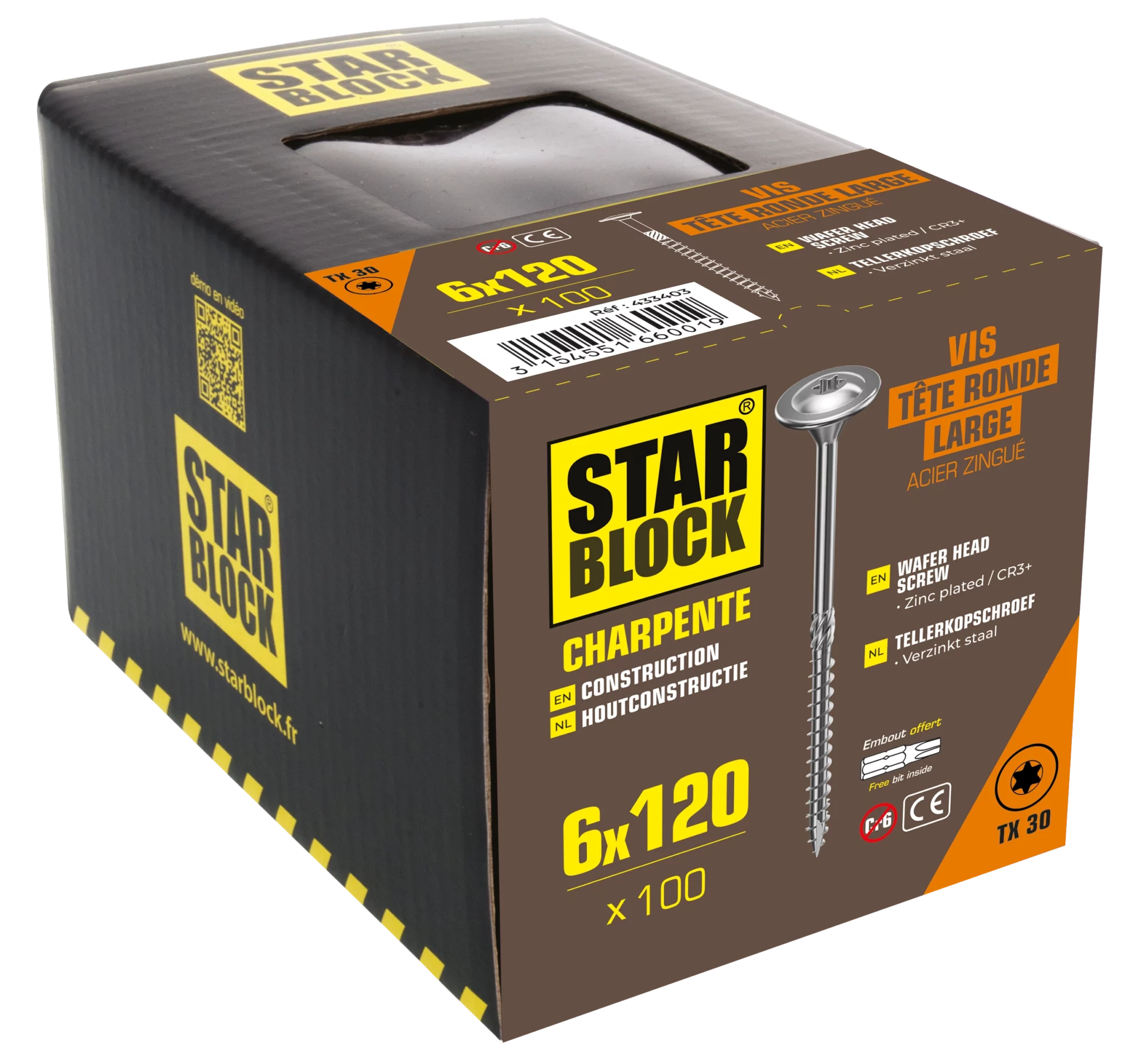 packaging-3154551660019-vis-charpente-trl-6×120-tete-ronde-large-tx-acier-zingue-starblock